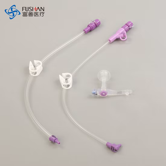 Dispositivo de tubo de alimentação de estômago de silicone estéril para fornecimento médico descartável, boa qualidade e preço para nutrição enteral